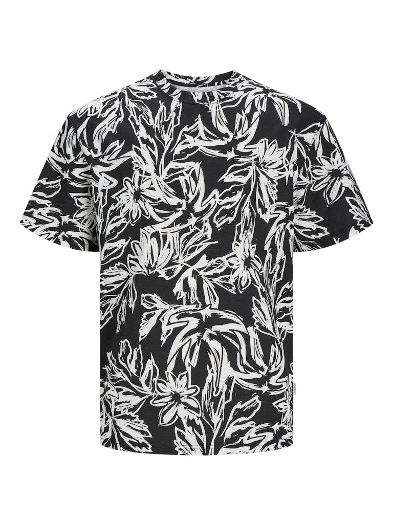 Camiseta 12250434 Jorlafayette Aop Tee Ss Crew Neck Ln Black de Jack & Jones