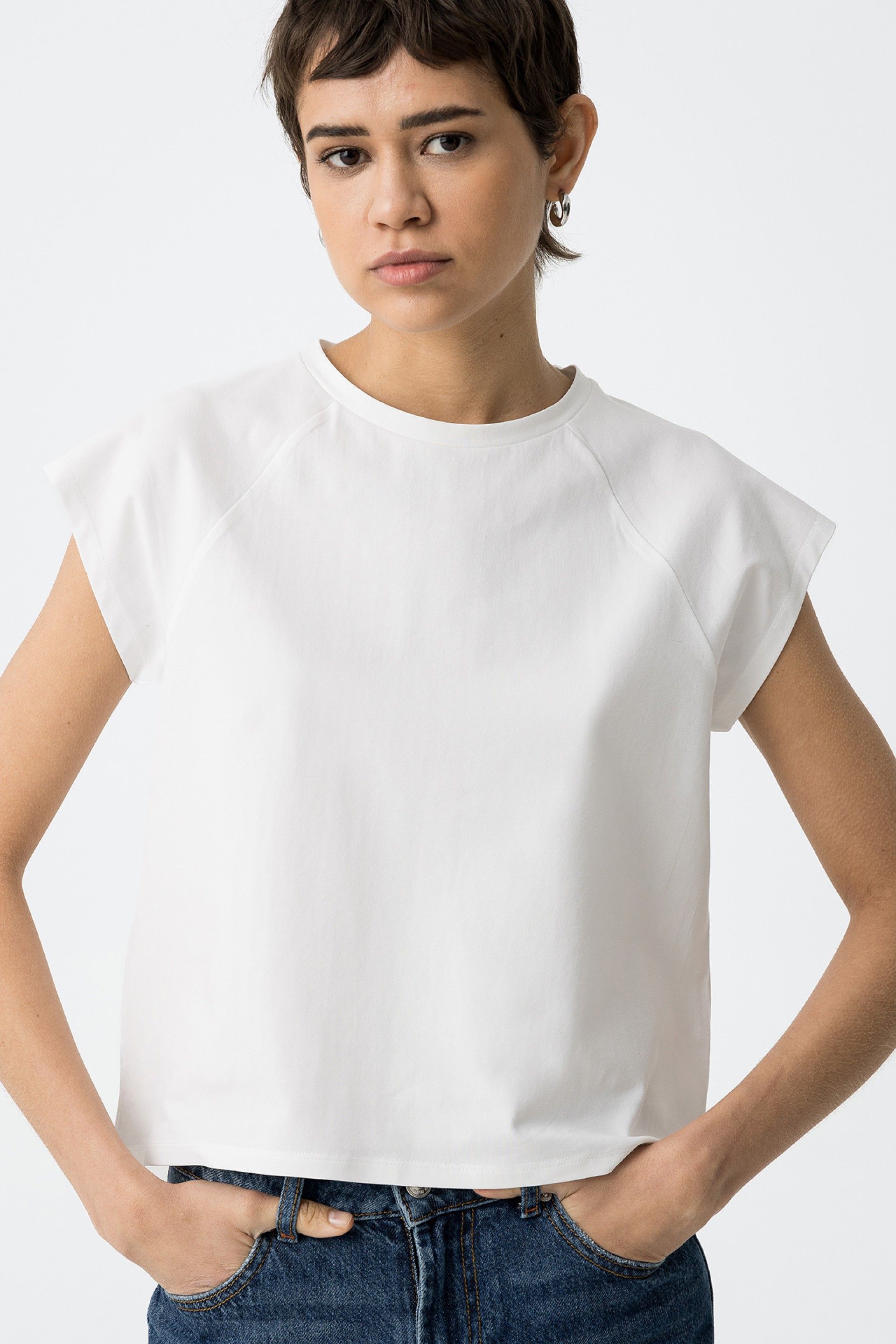 Camisetas Tiffosi Fiori 10059246 110 Blanco Brillante