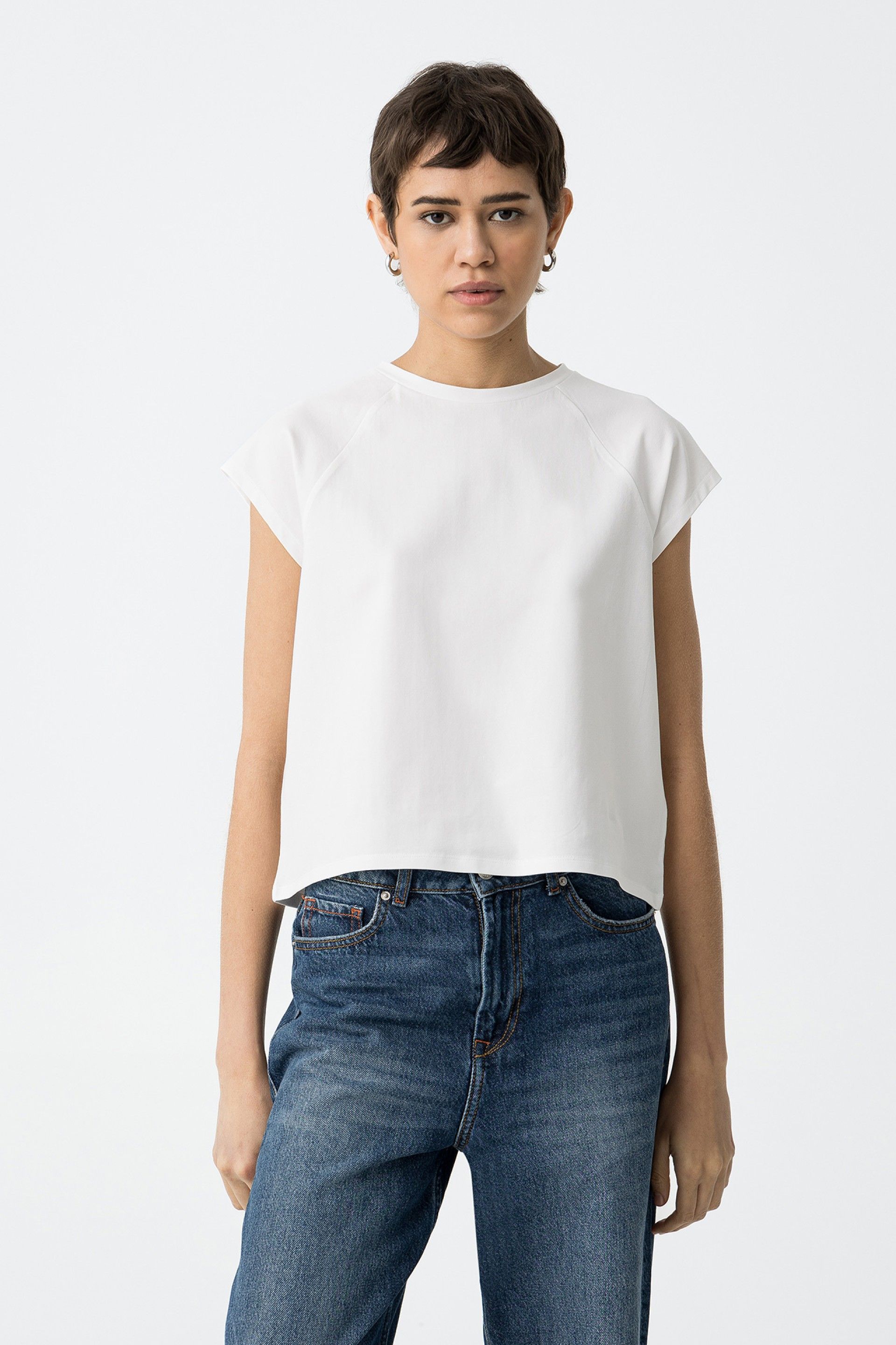 Camisetas Tiffosi Fiori 10059246 110 Blanco Brillante