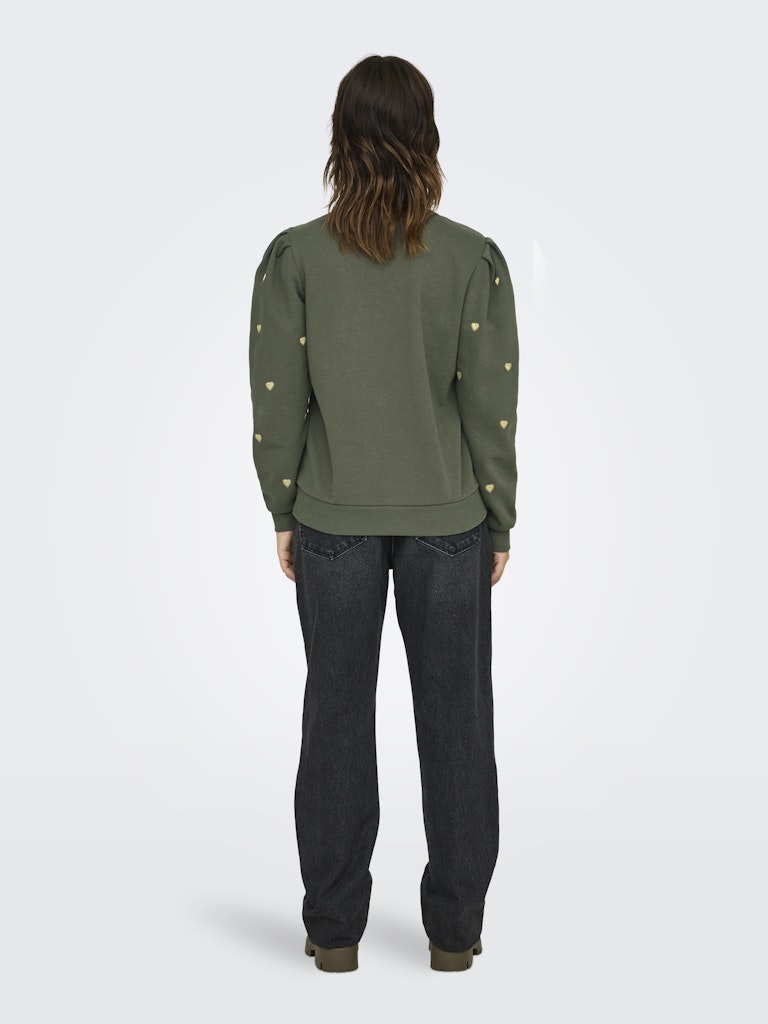 Only Onlcalle L/S O-Neck Box Swt15337783 Kambaba Frosted almond hearts