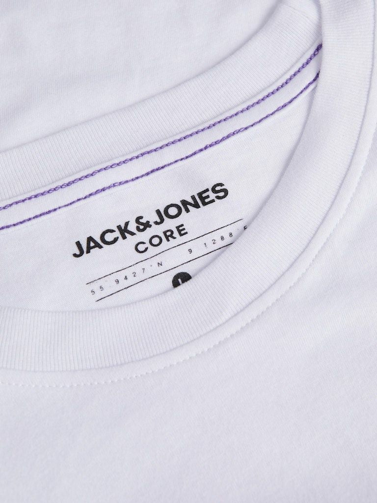 Jcodust Tee Ls Crew NeckWhite