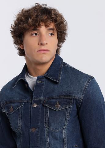 Cazadora Denim Mediem Blue Six Valves básica