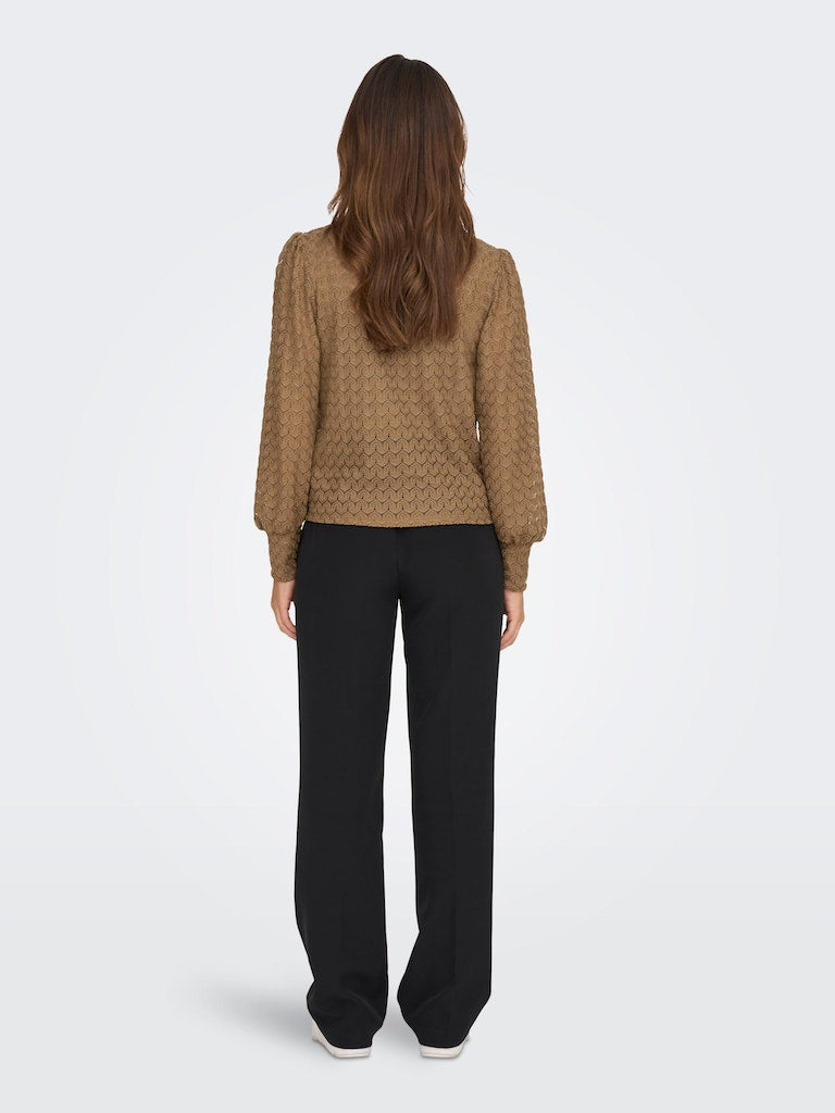 Jdyavery L/S Lace Top Jrs NoosToasted Coconut