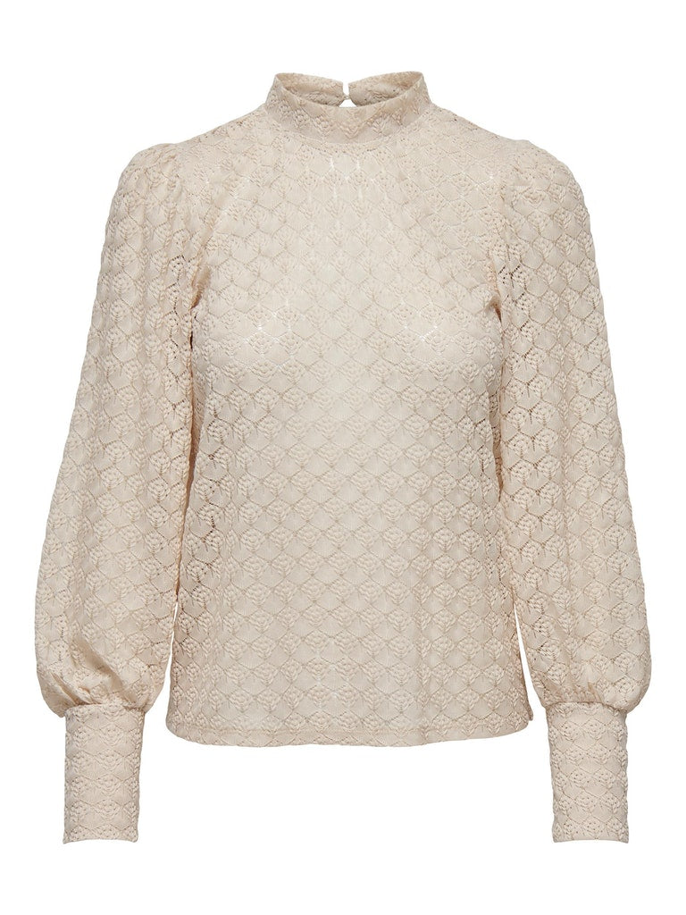 Jdyavery L/S Lace Top Jrs NoosSandshell