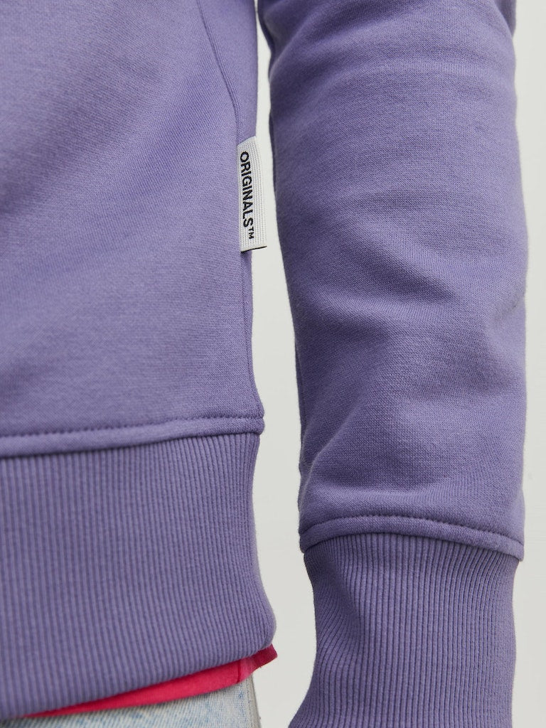 Jorsilverlake Sweat Crew Neck LnTwilight Purple Print