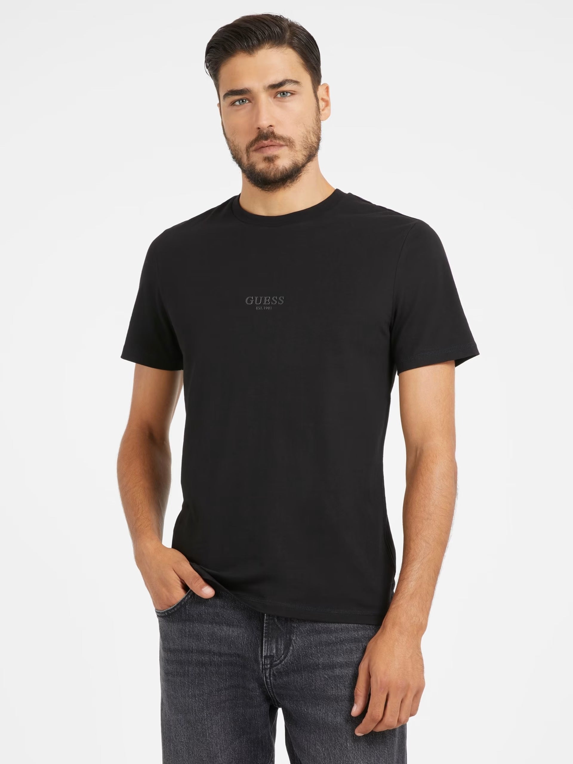 Guess Aidy Cn Ss Tee Jet Black A996 M2YI72/I3Z14/JBLK