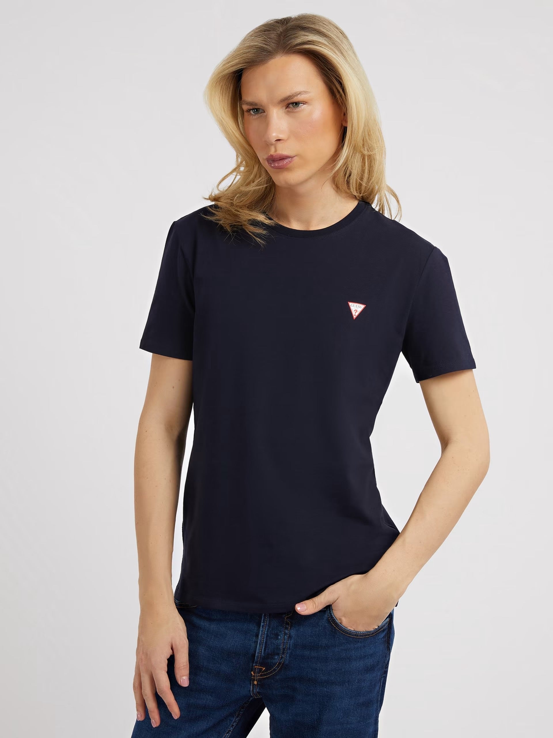 Cn Ss Core Tee Str Smart Blue