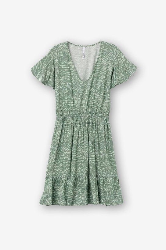 Vestido 10054833 Carmencita_1 831 Patina Green de Tiffosi