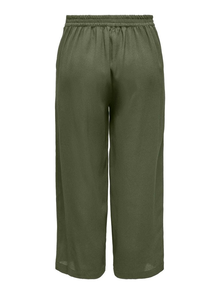 Onlnova Lux Crop Palazzo Pant Solid PtmKalamata