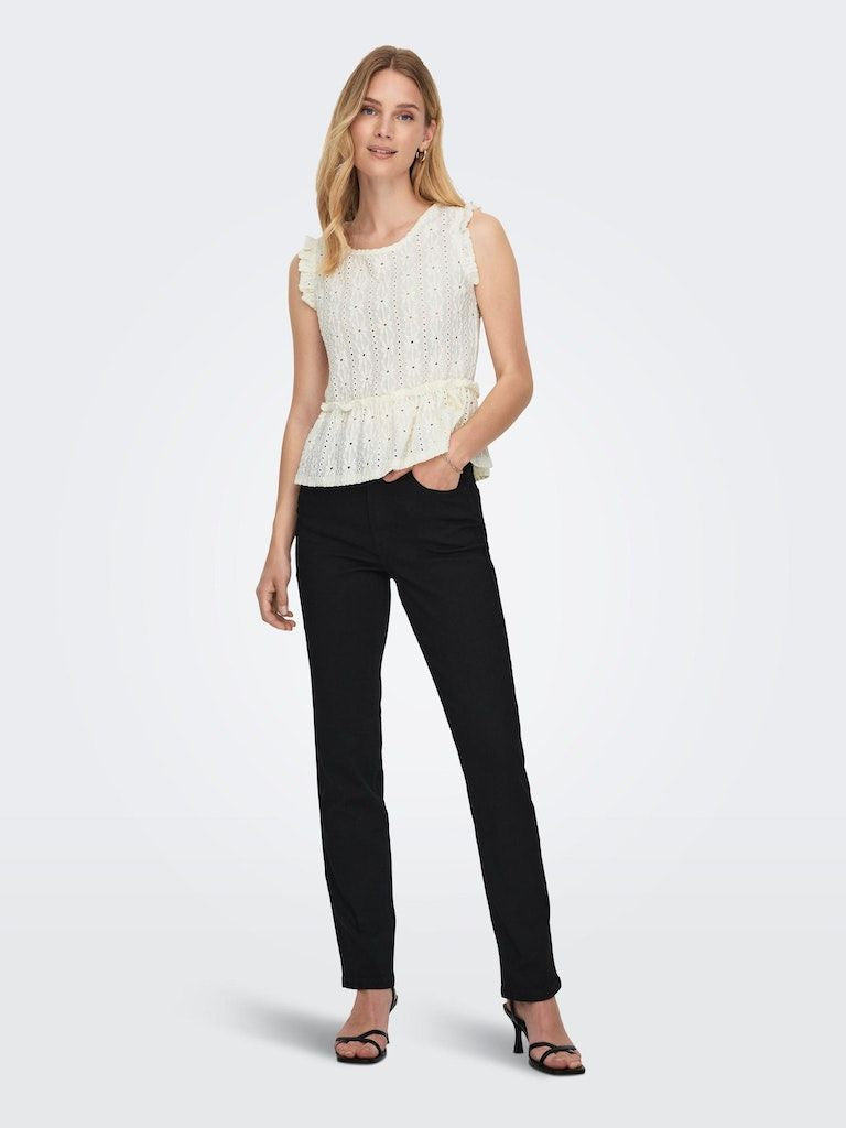 Jdytulga High Waist Straight Blk Dnm Black Denim