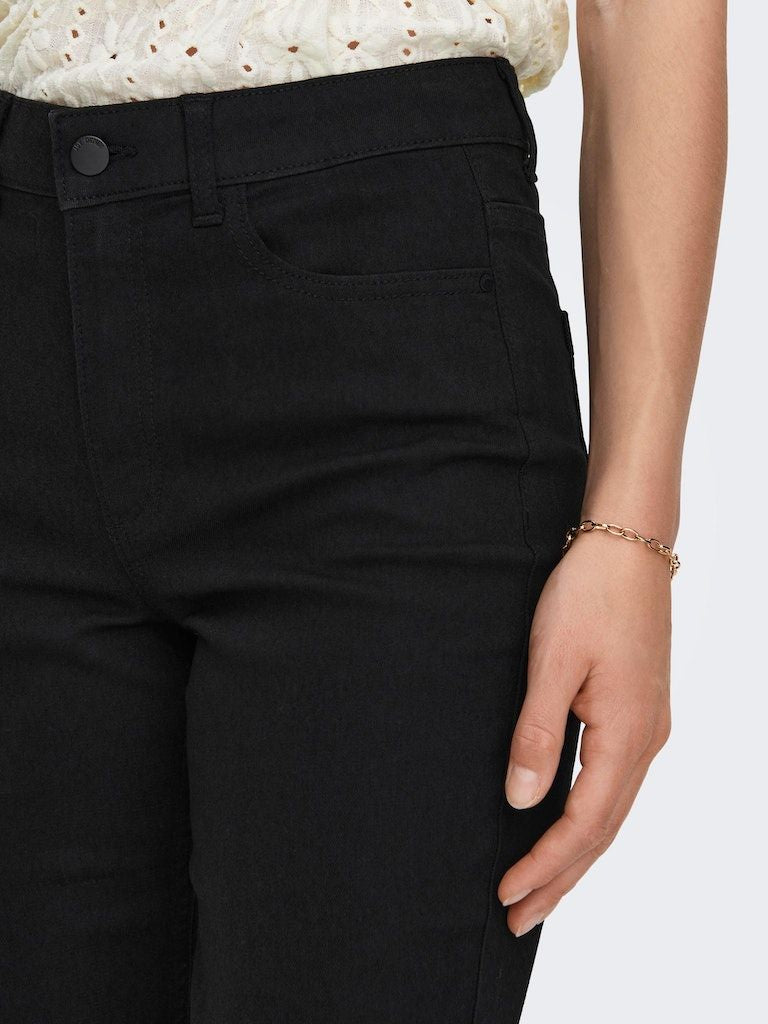 Jdytulga High Waist Straight Blk Dnm Black Denim