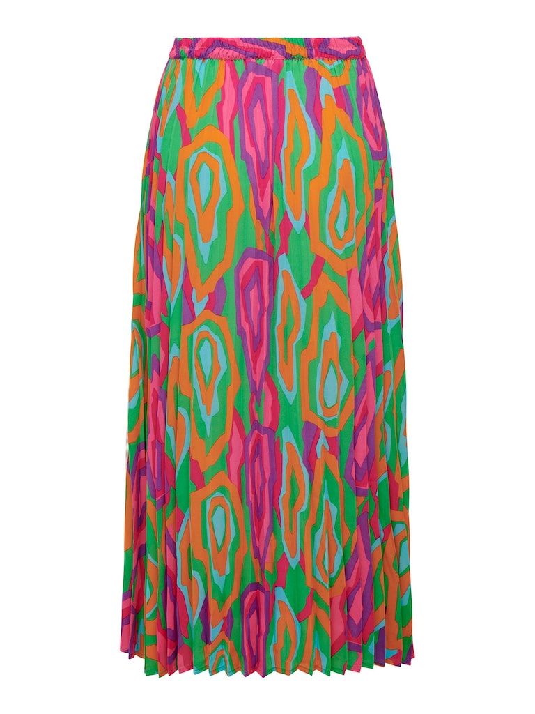 Onlalma Life Poly Plisse Skirt Aop PtmIsland Green 439 Forever
