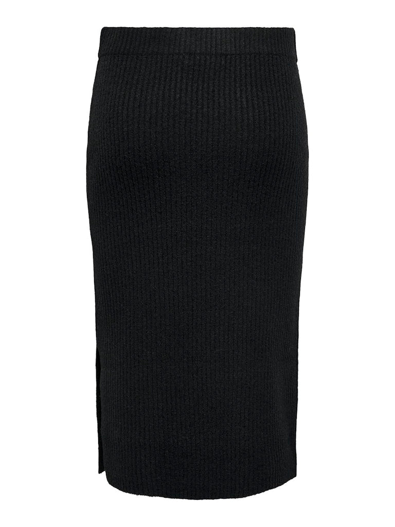 JDY Jdyannie Life Rib Slit Skirt Knt 15330683Black