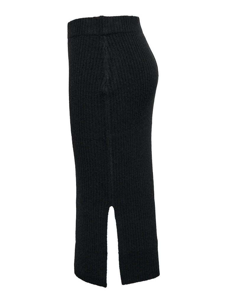 JDY Jdyannie Life Rib Slit Skirt Knt 15330683Black