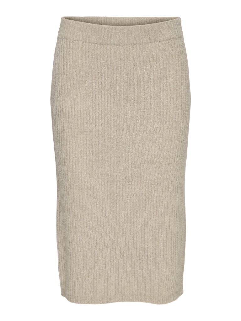 JDY Jdyannie Life Rib Slit Skirt Knt 15330683 Chateau Gray Melange