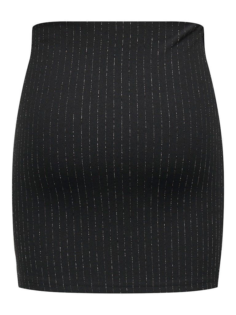 Falda JDY Jdymary Lurex Mini Skirt Jrs 15333727 Black SILVER PINSTRIPE
