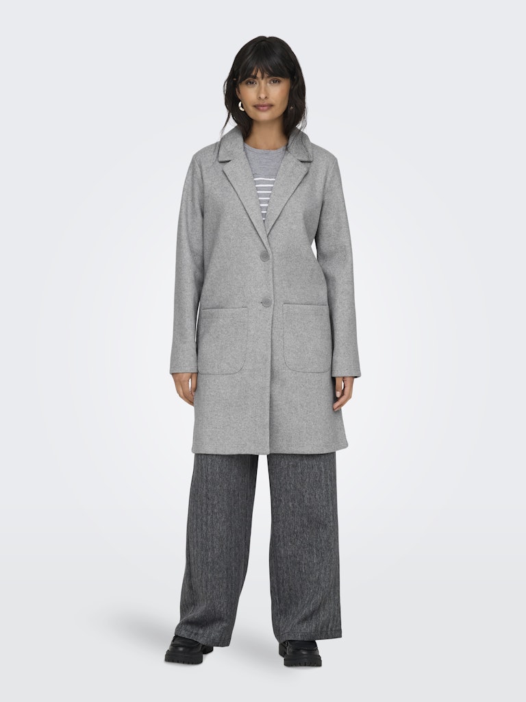 Chaqueta JDY Jdymellow L/S Midi Jacket Otw Icc 15335626 Light Grey Melange