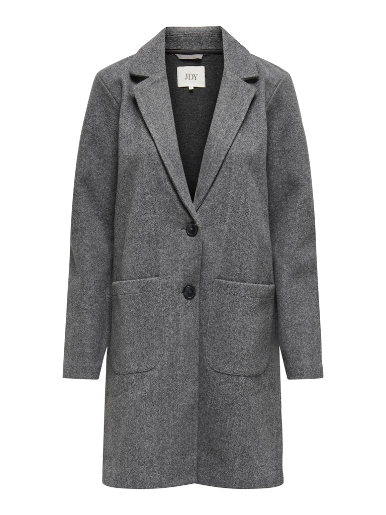 Chaqueta JDY Jdymellow L/S Midi Jacket Otw Icc 15335626 Dark Grey Melange