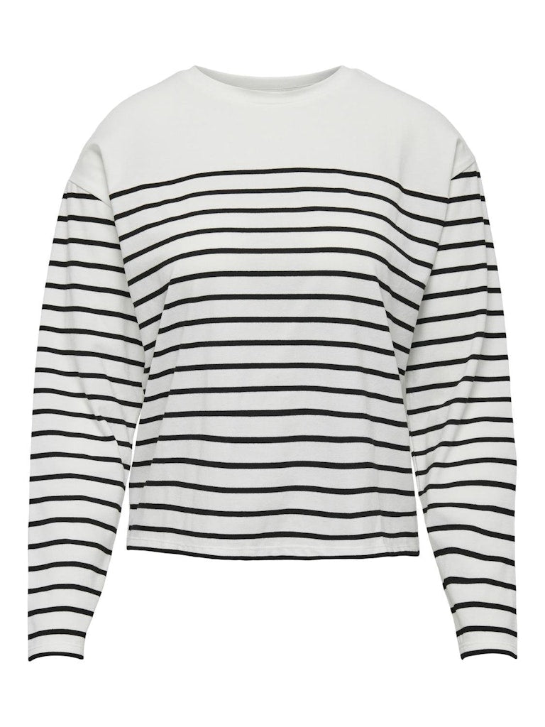 Punto JDY Jdybold L/S Top Jrs Atk 15309016 Cloud Dancer BLACK
