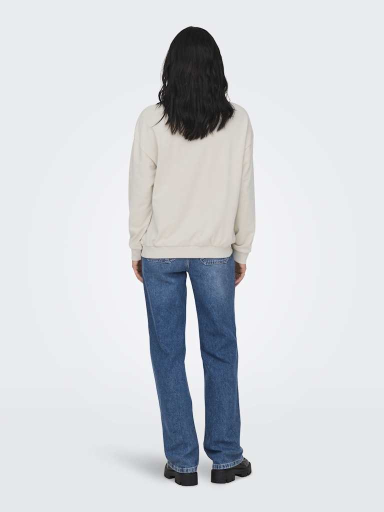 Sweatshirt ONLY Onlsille L/S Ladies O-Neck Box Swt 15333241 Pumice Stone Cheri