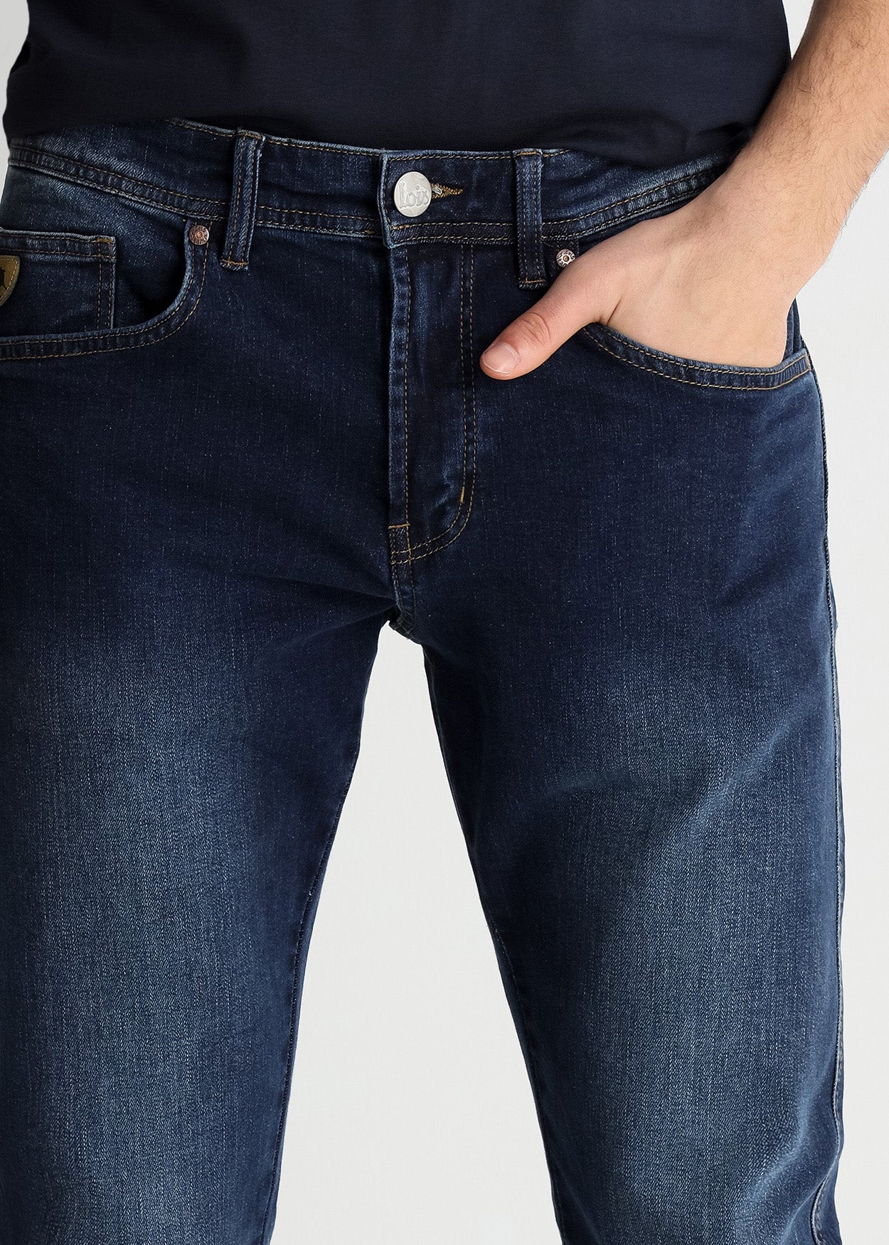 Marvin-Bowie Jeans Regular Tiro Medio Medium Dark Blue 951