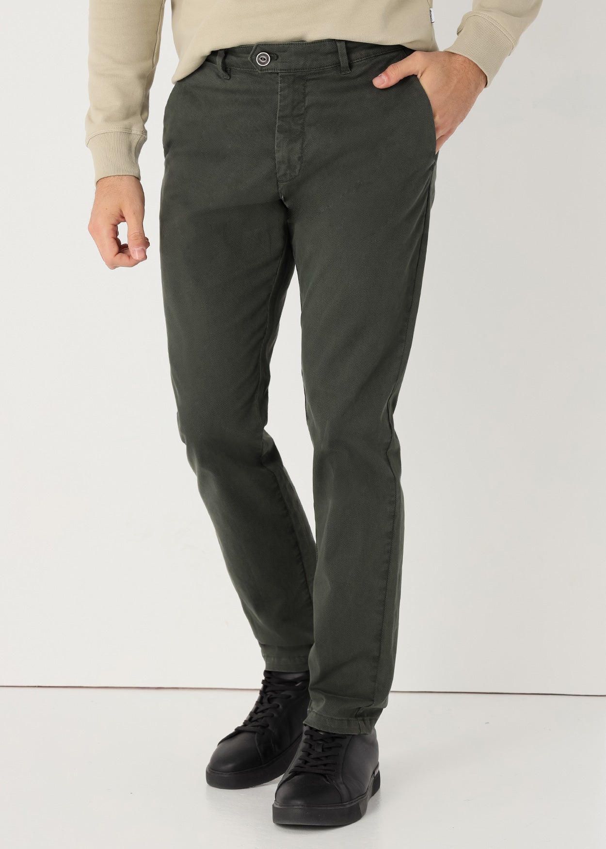 Pantalon Chino Slim Tiro Medio Textura Print Bendorff 803225449276