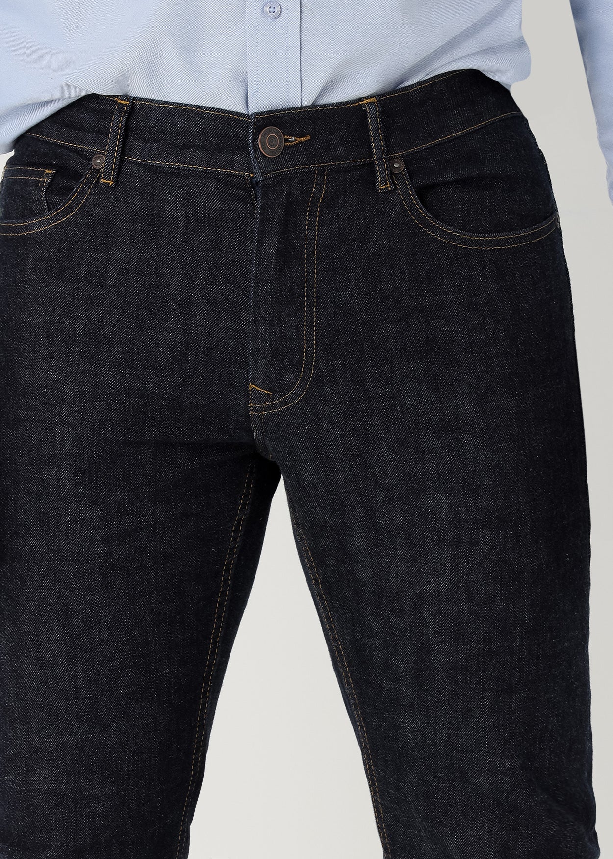 Jeans Regular Tiro Medio Rinse Wash Six Valves 500101403978