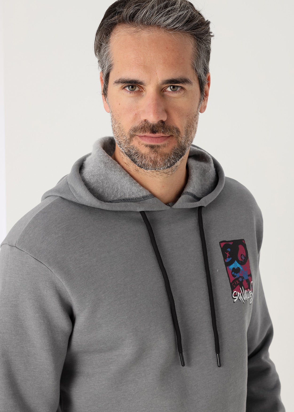 Sudadera Capucha Bolsillos Diagonal Six Valves 560741426395