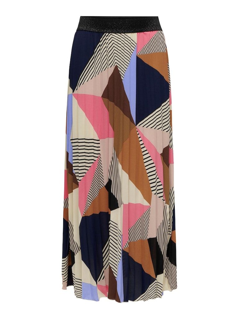 Onlsimone Life Midi Plisse Skirt PtmConfetti Poetic graphic