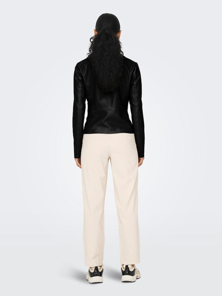 Onlnewmelisa Faux Leather Biker Cc OtwBlack