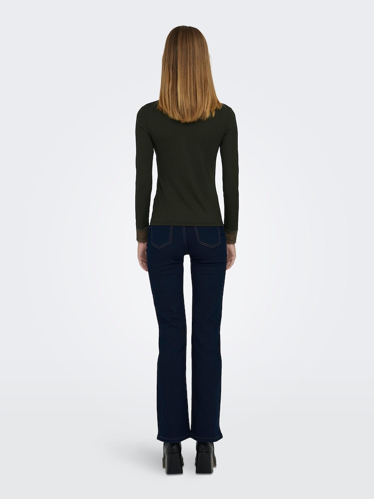 Jdyrine L/S V - Neck Top Jrs AtkRosin