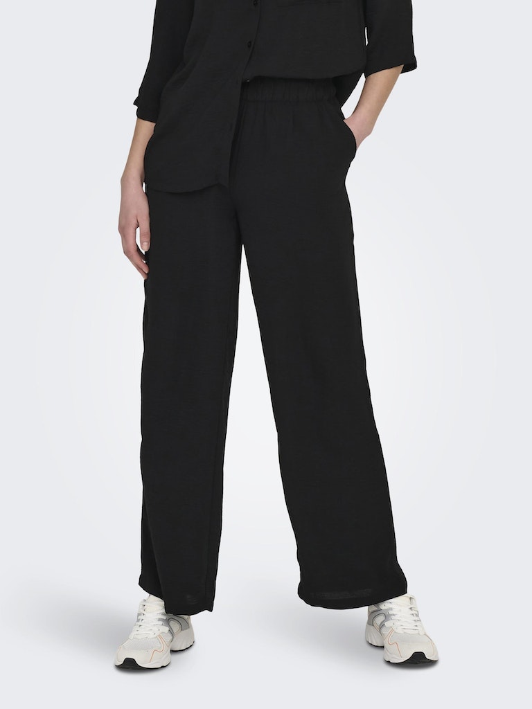 Pantalón  15271184 Jdydivya Hw Wide Pants Wvn Noos Black de Only