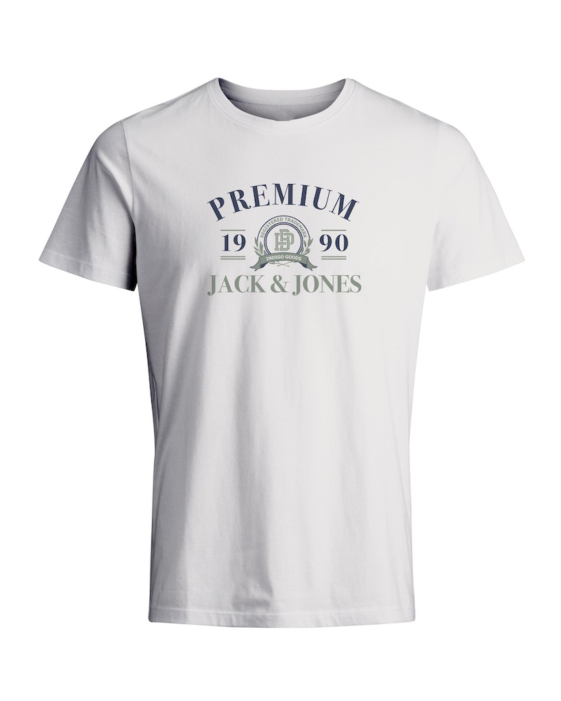 Jprblucameron 12256967 Ss Tee Crew Neck Fst Cloud Dancer de Jack & Jones