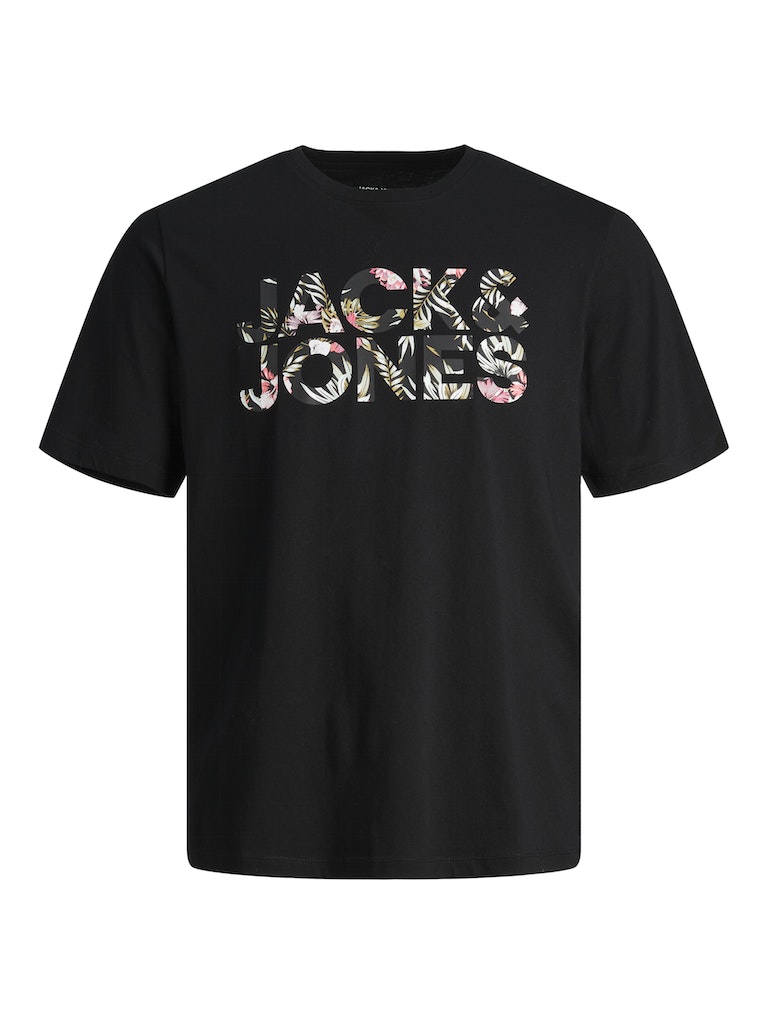 Camiseta 12250683 Jjejeff Corp Logo Tee Ss O-Neck Sn Carbon Flower de Jack & Jones