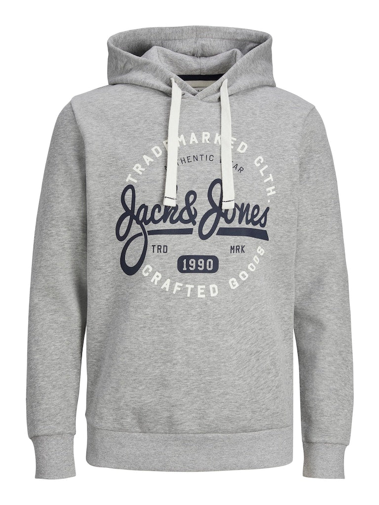 Jjmikk Sweat HoodLight Grey Melange BIG