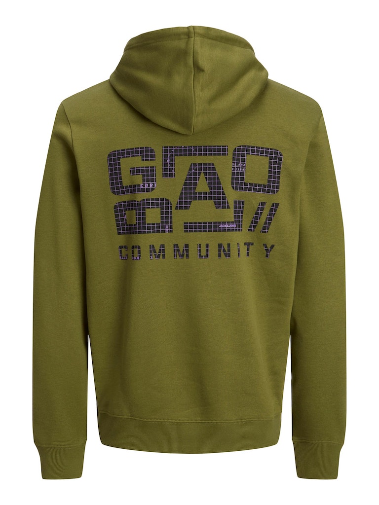 Jcowaffle Backprint Sweat HoodOlive Branch