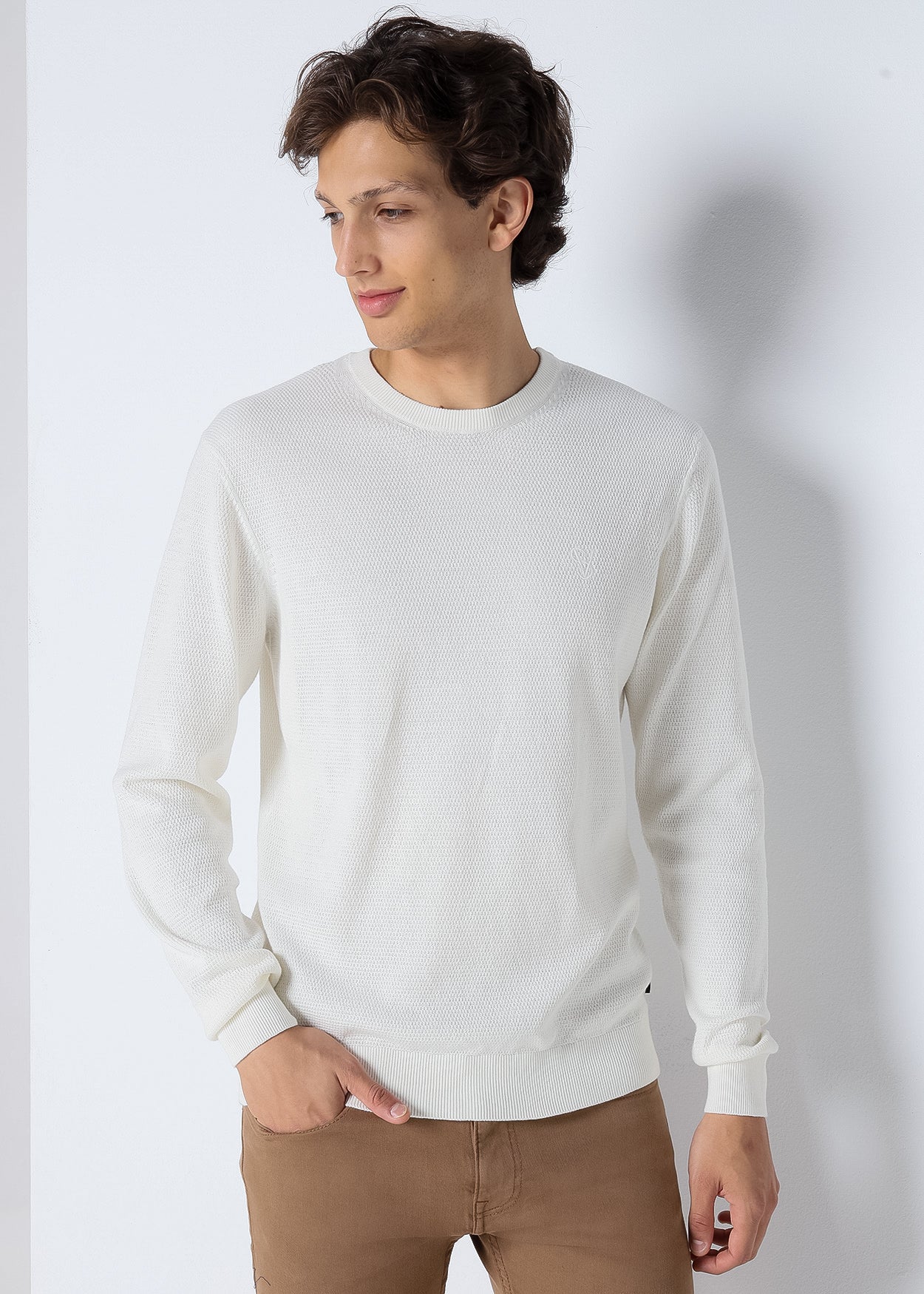 Jersey Cuello Caja Textura Logo  303