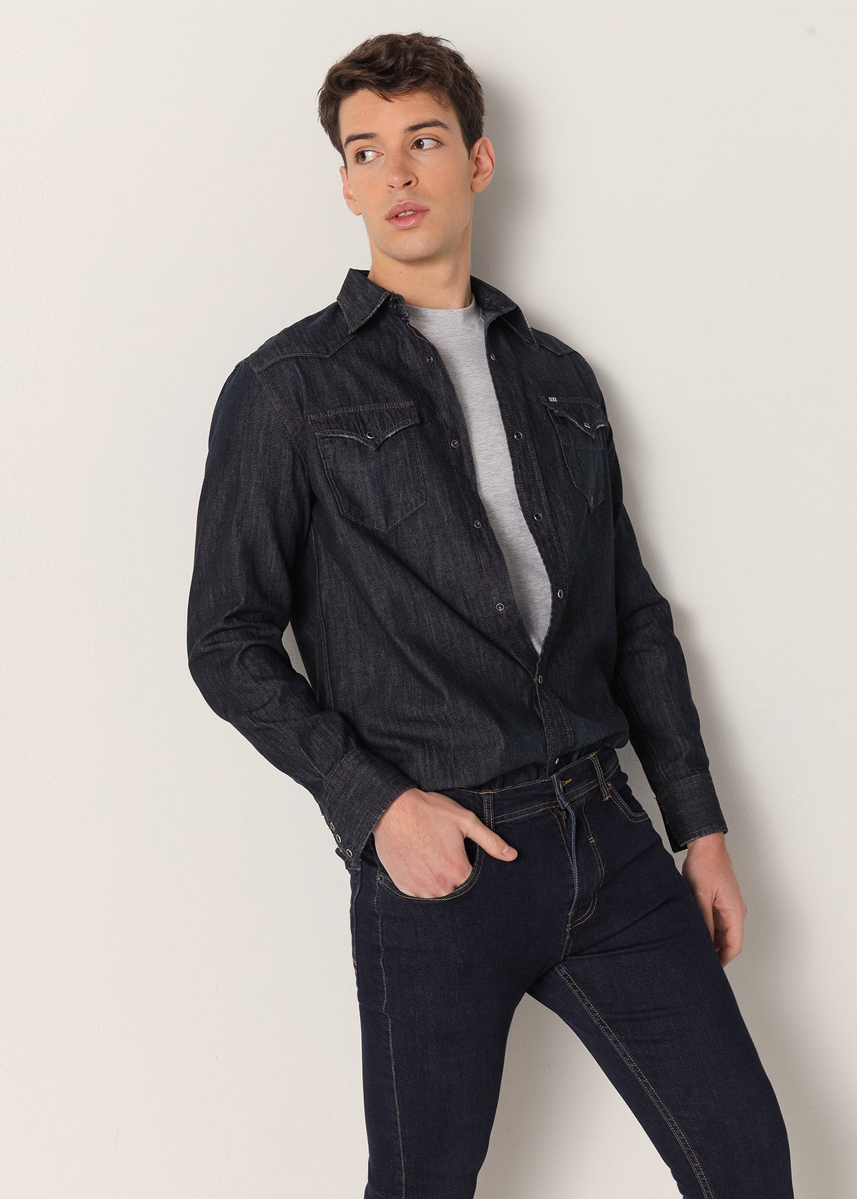 Jeans Cintura Media Skinny Tiro Medio  Rinse Wash 979
