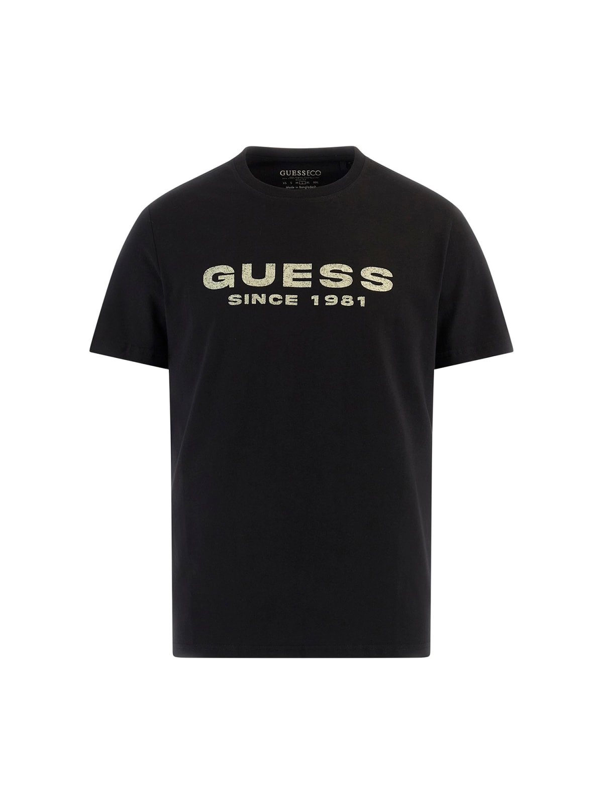 Camiseta Ss Cn GUESS Logo tee JBLK