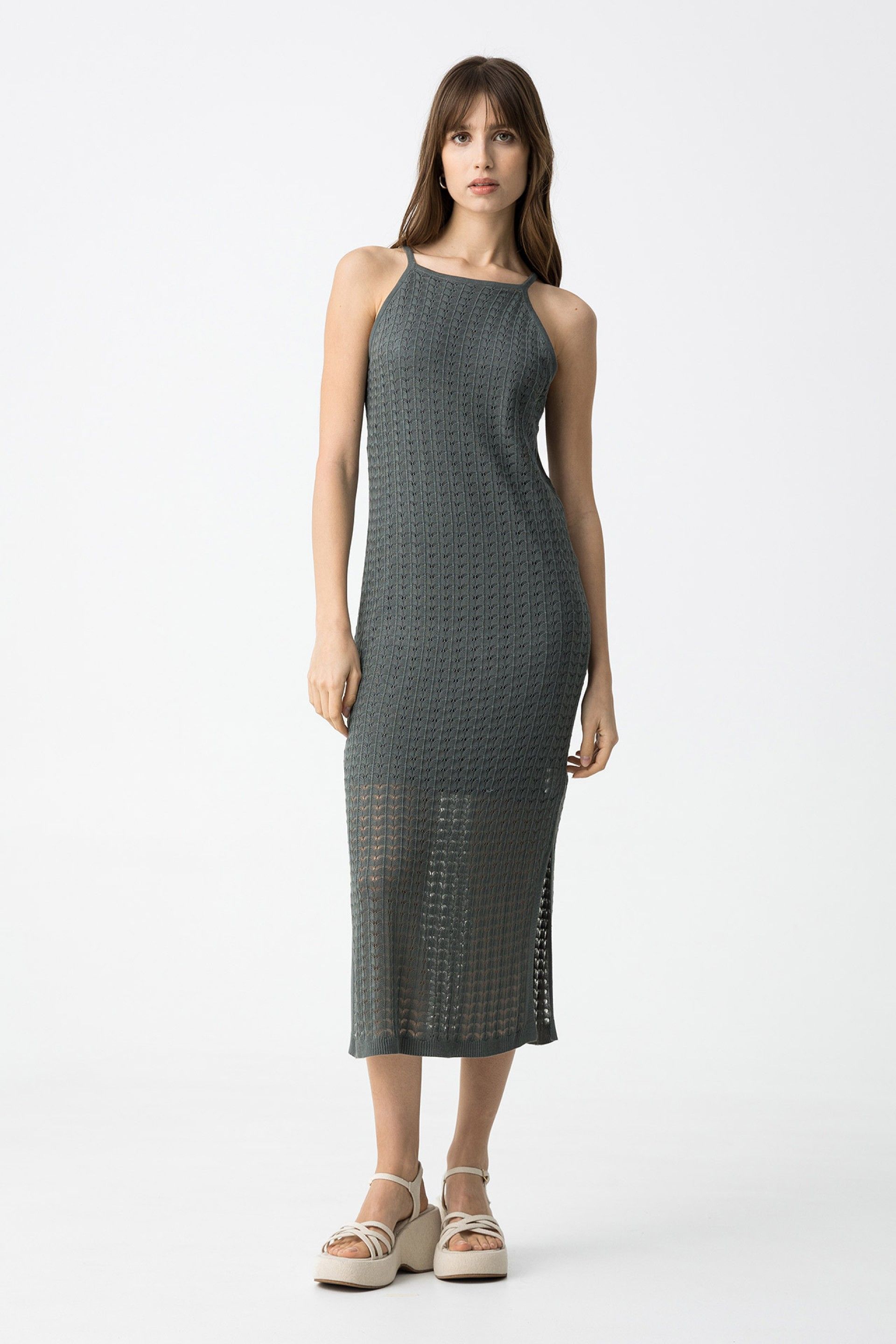 Vestidos Tiffosi Menippe_1 10059016 055 Gris Azulado