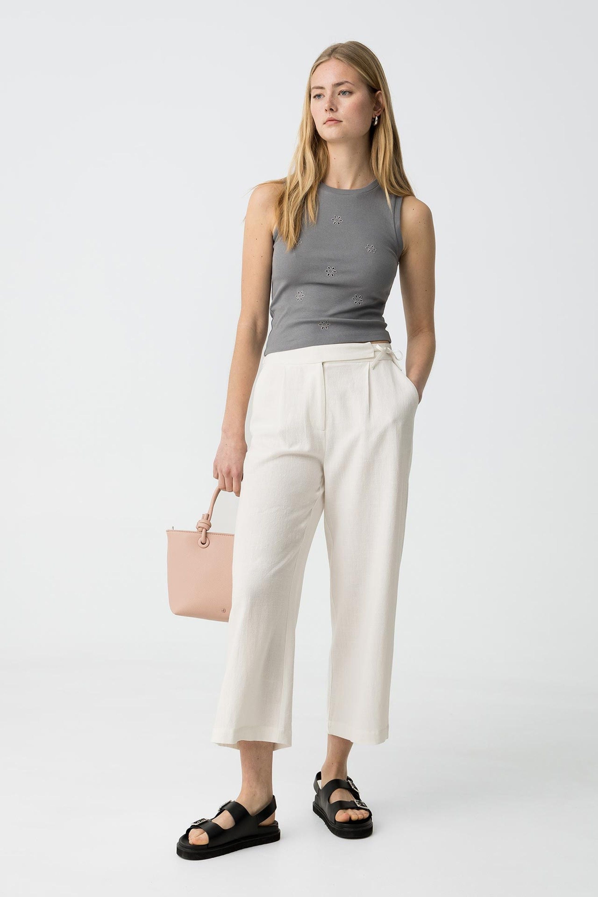 Pantalones Tiffosi Julie_1 10059934 110 Blanco Brillante