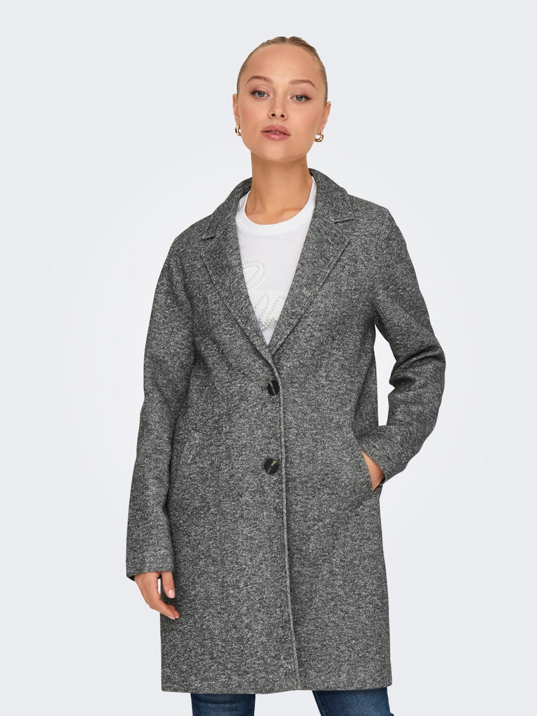 Only Onlsedona Life Carrie Coat Cc Otw 15321862 Dark Grey Melange