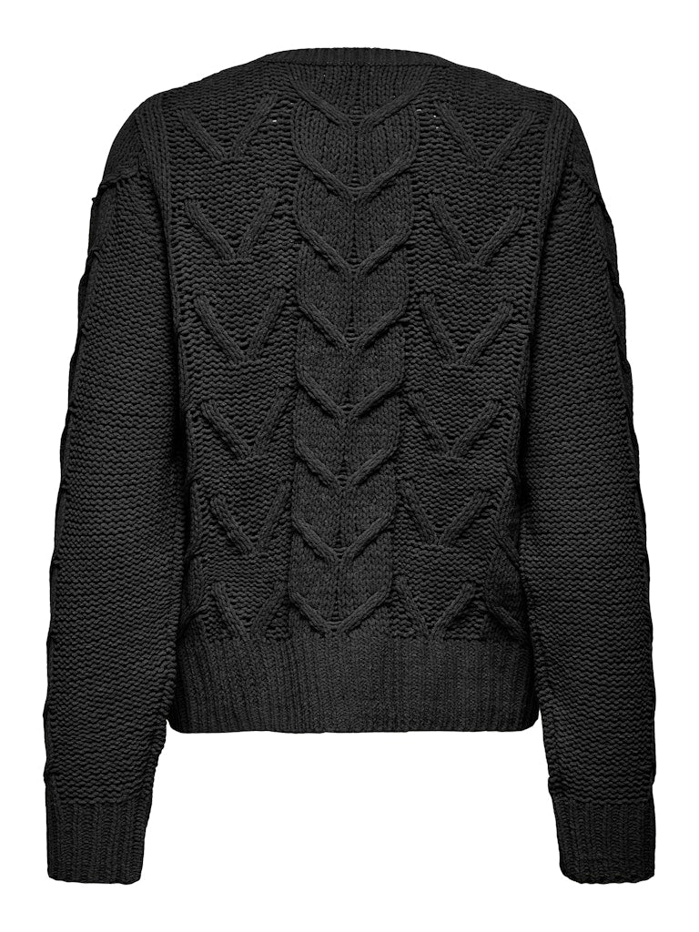 JDY Jdyjosia Fay L/S Cable Pullover Knt 15330720 Black