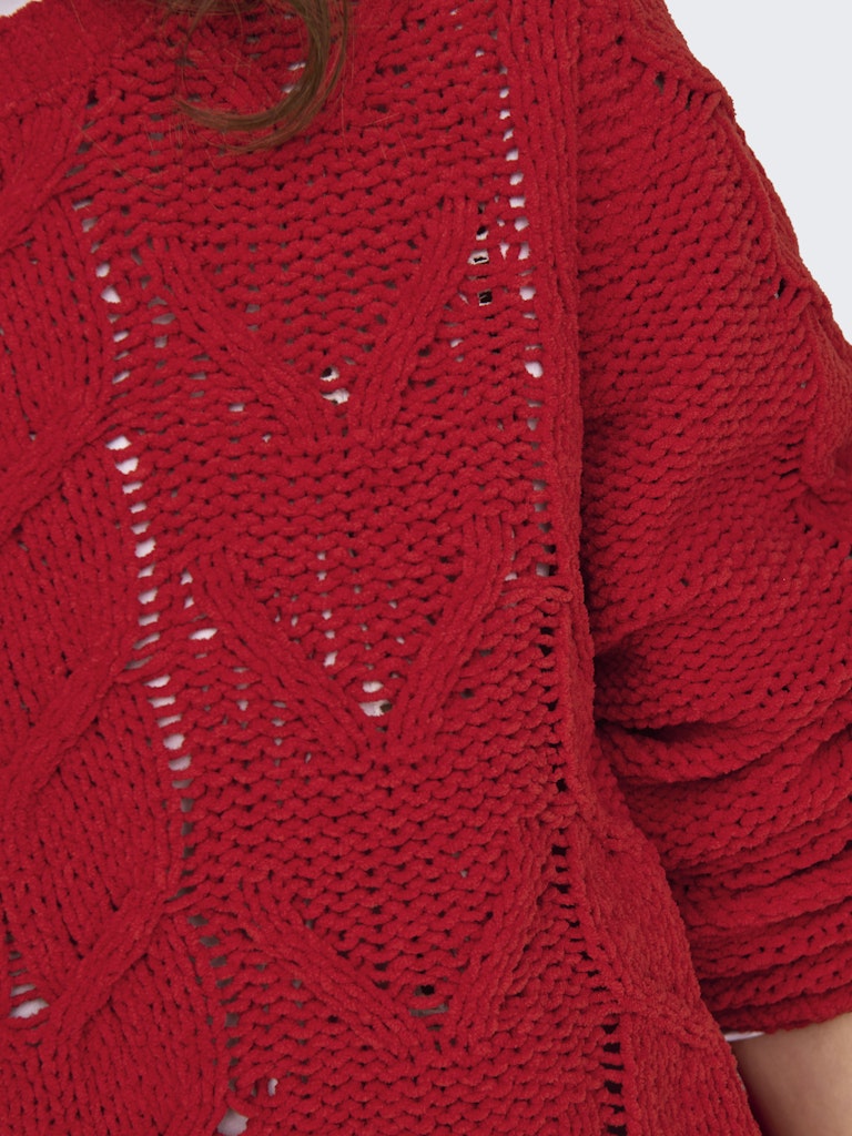 JDY Jdyjosia Fay L/S Cable Pullover Knt 15330720 Lava Falls