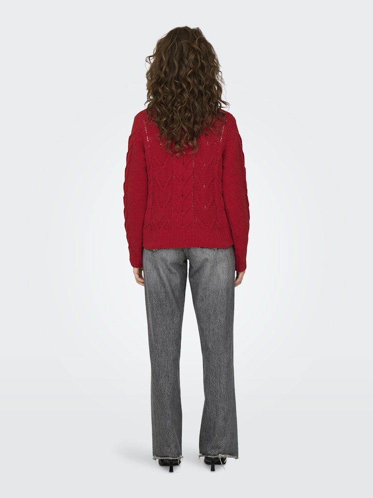 JDY Jdyjosia Fay L/S Cable Pullover Knt 15330720 Lava Falls