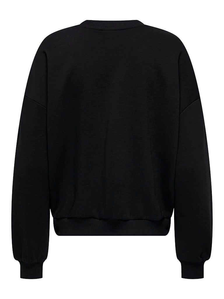 Sweatshirt ONLY Onlfrey L/S O-Neck Fringe Swt 15334016 Black Tasselband black