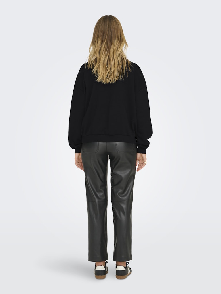 Sweatshirt ONLY Onlfrey L/S O-Neck Fringe Swt 15334016 Black Tasselband black