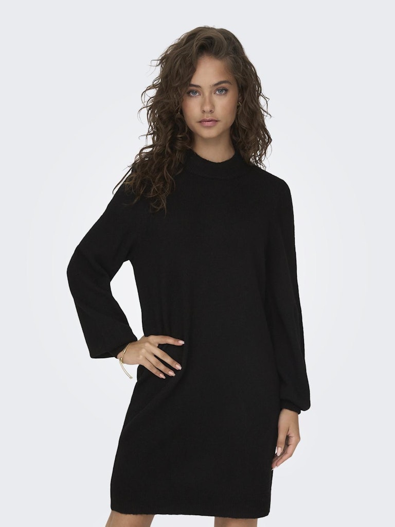 JDY Jdyrue L/S High Neck Dress Knt Noos 15238237 Black