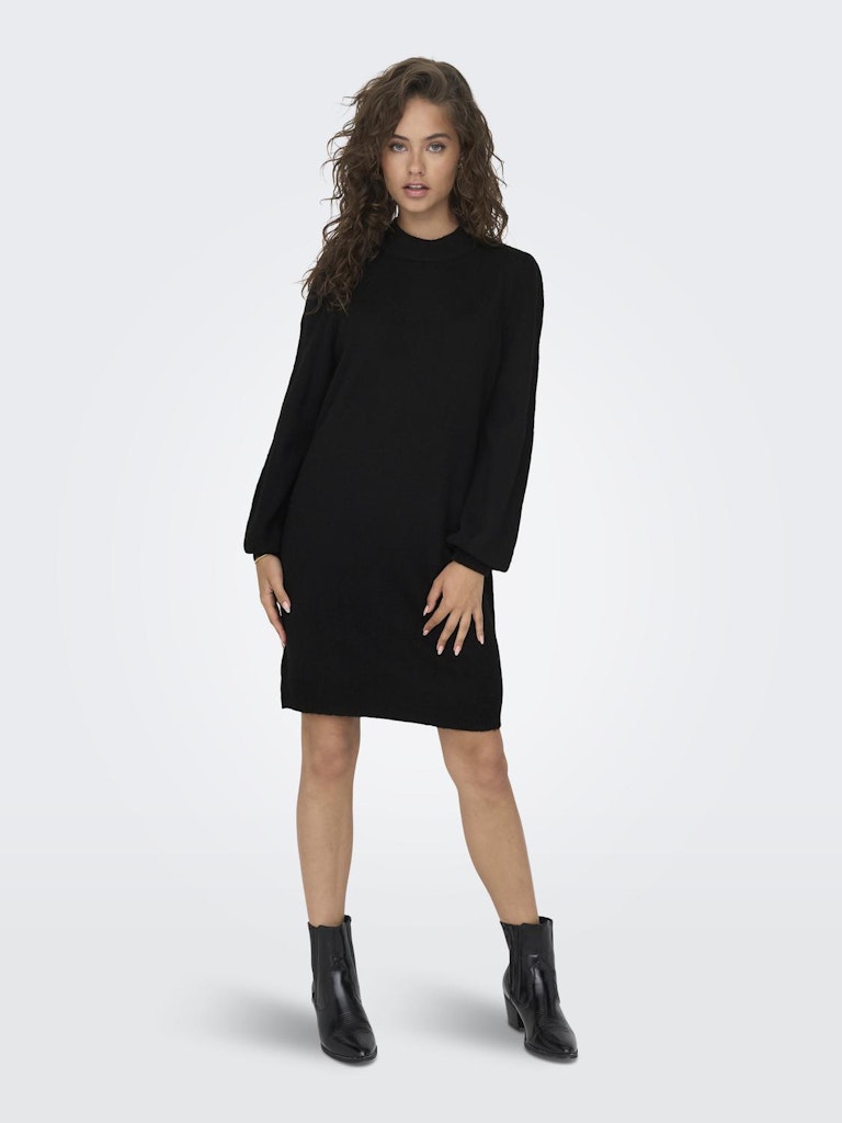 JDY Jdyrue L/S High Neck Dress Knt Noos 15238237 Black