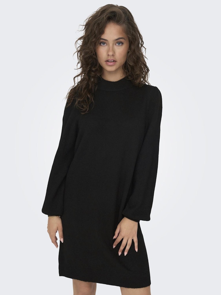 JDY Jdyrue L/S High Neck Dress Knt Noos 15238237 Black
